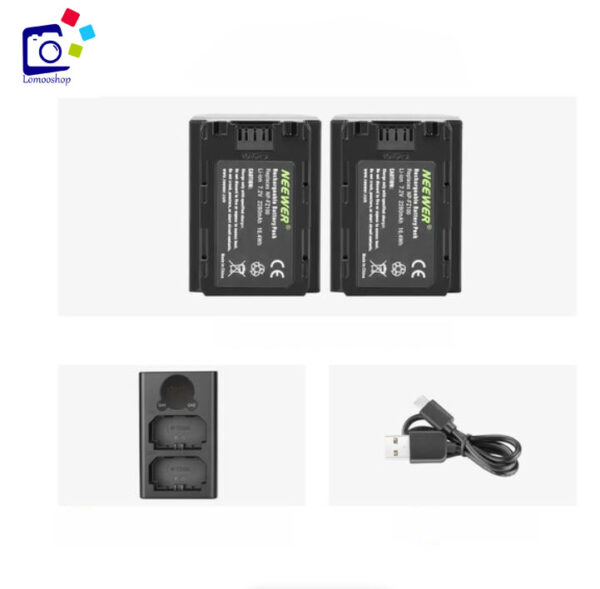 شارژر و باطری دوتایی نیور برای سونی FZ100 NEEWER Dual Charger - Image 3