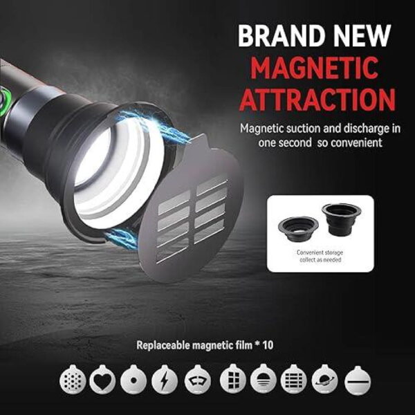 اسپات لایت PHOTOOLEX x AMBITFUL 10W Flash Light Photography Spotlight Four Colors - Image 3