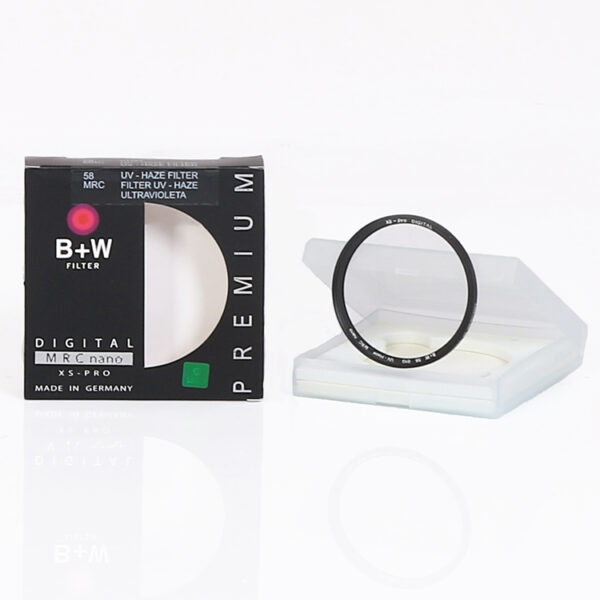 فیلتر لنز عکاسی یو وی بی پلاس دبلیو B+W 58mm XS-Pro UV Haze MRC-Nano 010M filter - Image 3