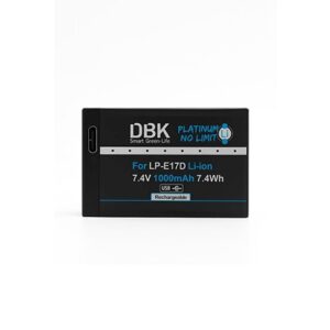 باتری دی بی کی DBK LP-E17 به همراه کابل شارژ -باتری دی بی کی DBK LP-E17 به همراه کابل شارژ | خرید باتری DBK LP-E17 | قیمت باتری DBK LP-E17 | باتری DBK LP-E17 با کابل شارژ|قیمت و خرید باتری دوربین کانن
