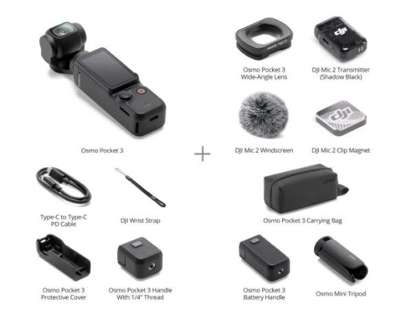 دوربین اسمو پاکت کمبو dji osmo pocket 3 creator combo - Image 2