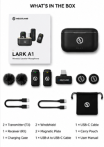 میکروفون یقه‌ای بی‌سیم Hollyland LARK A1 Type-C (USB Type-C / تایپ C) - Image 6